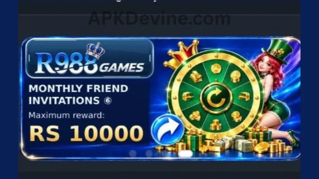 R988 Game App lucky wheel bonuses of game for new users